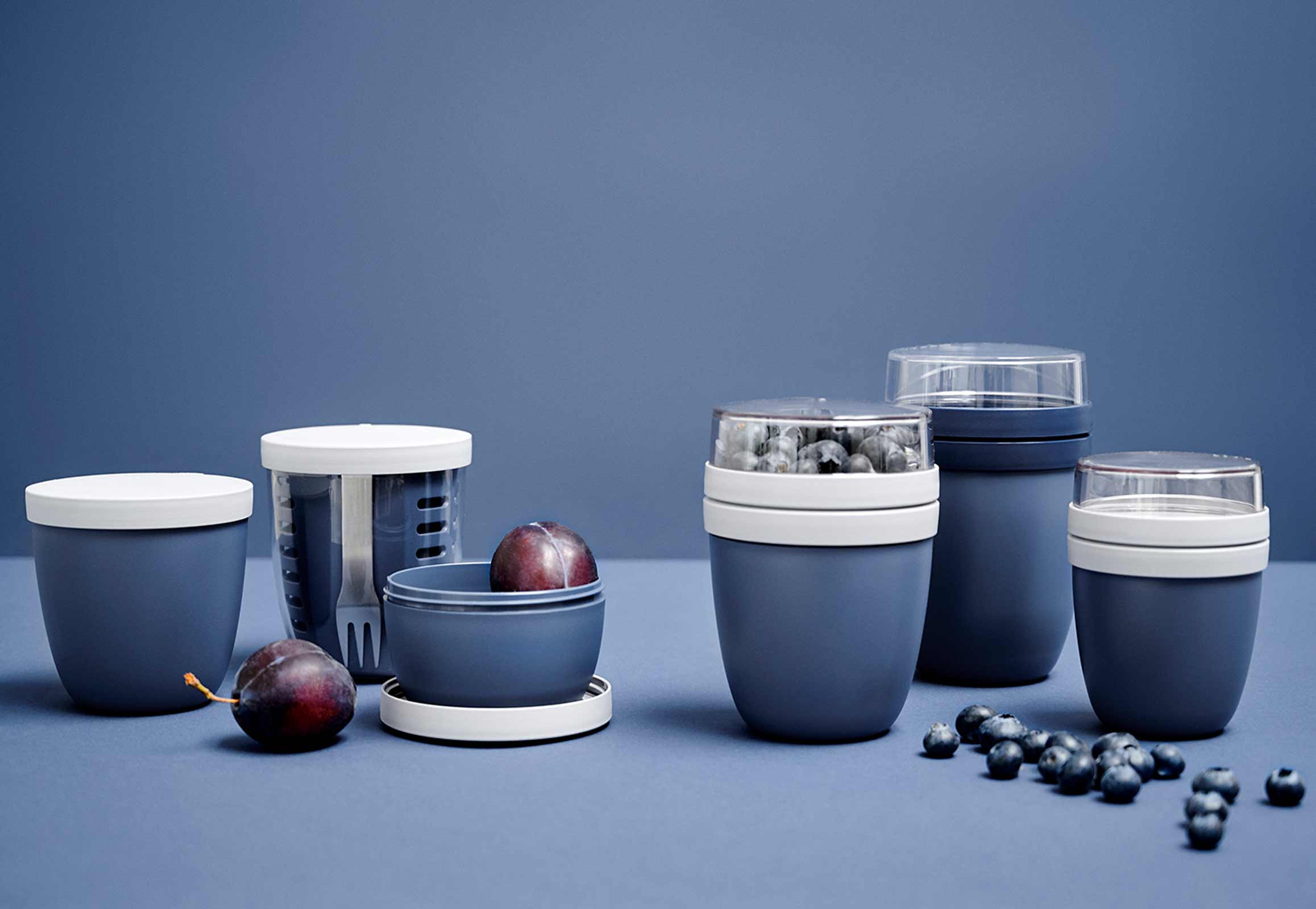 Mepal ELLIPSE Pot-Set 3-teilig Nordic Blue