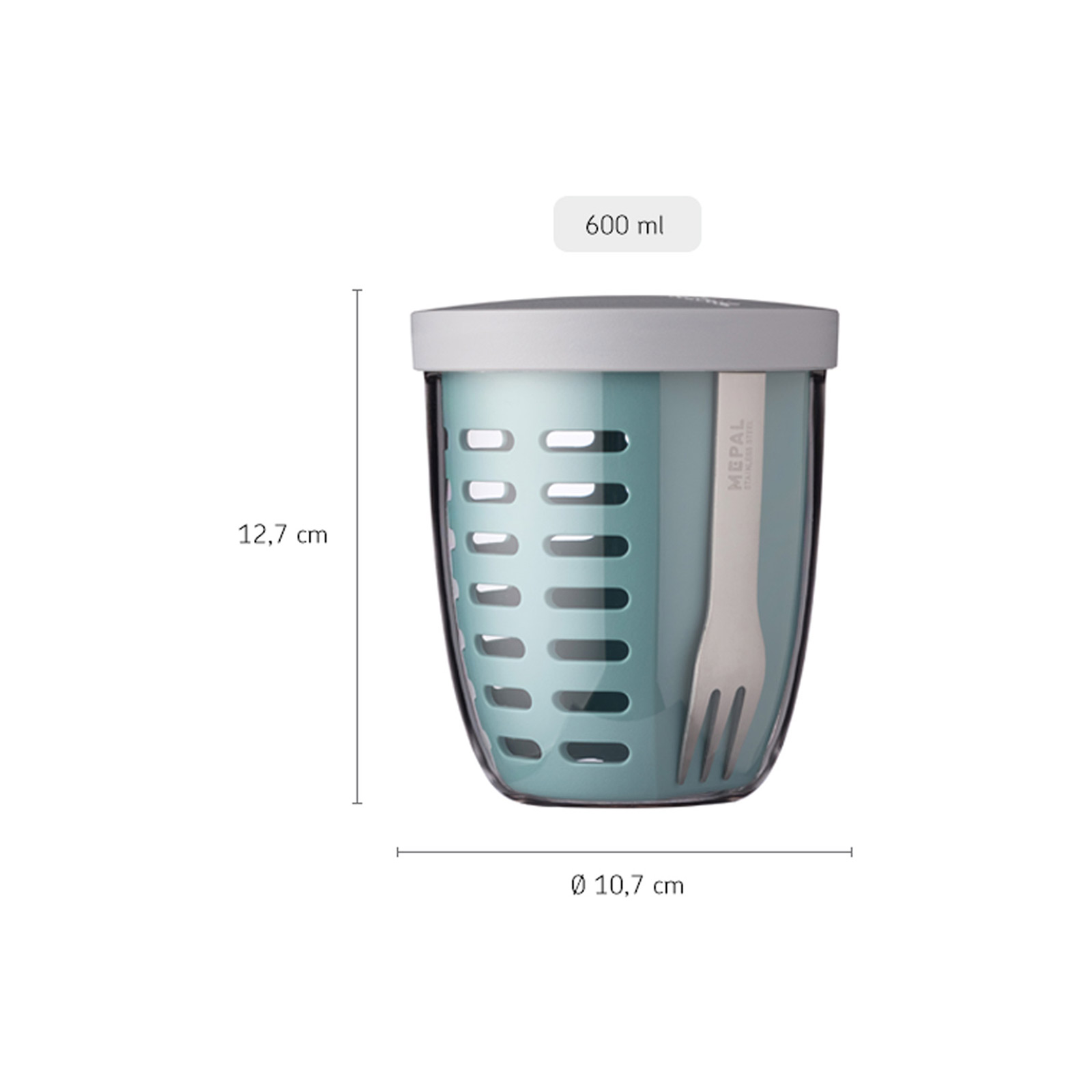 Mepal ELLIPSE Fruitpot Nordic Sage 600 ml