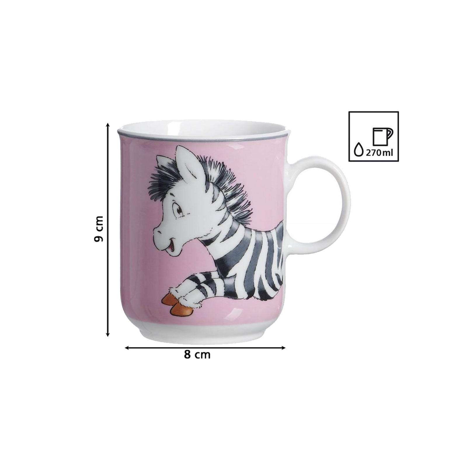 Ritzenhoff & Breker HAPPY ZOO Kinderbecher 270 ml Zebra