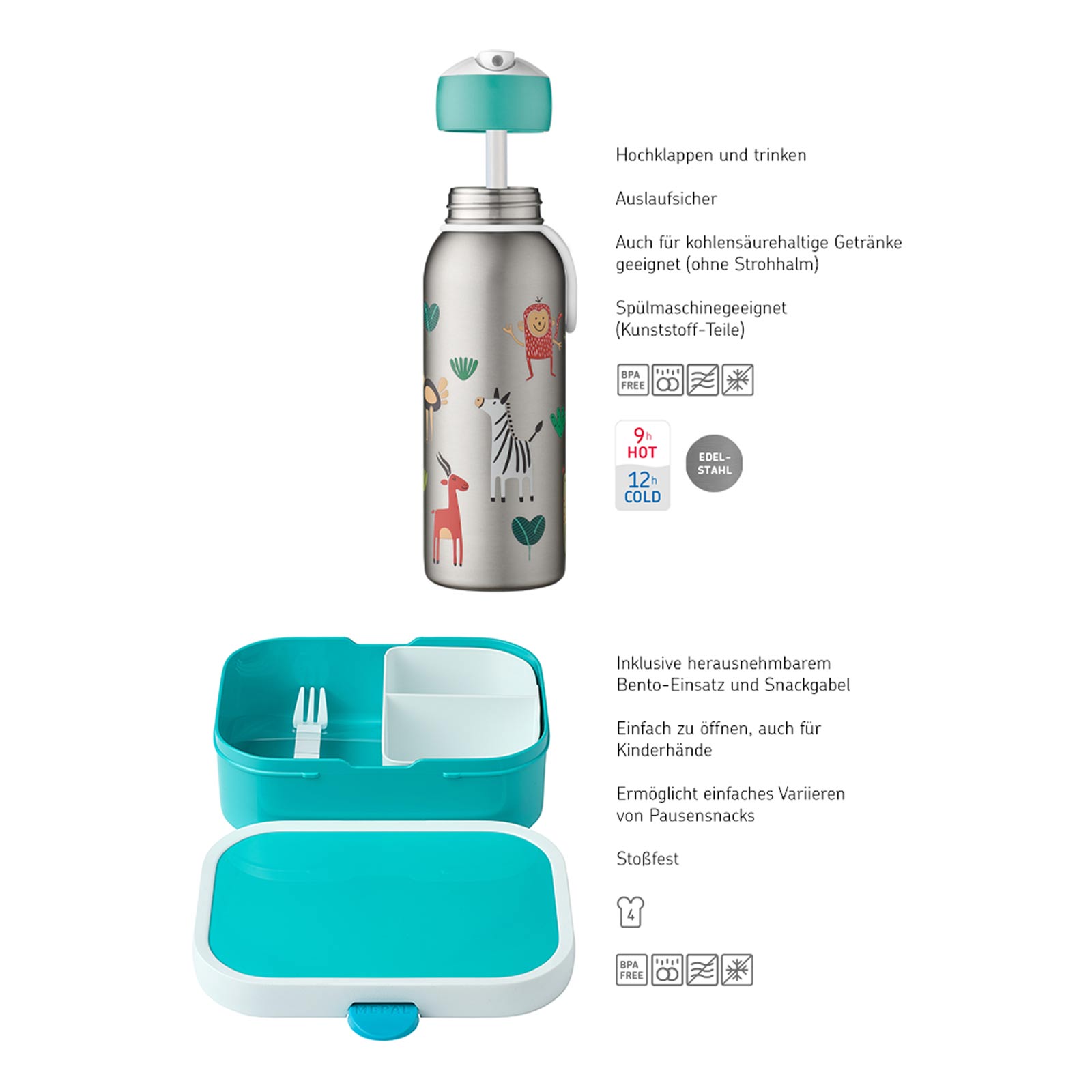 Mepal CAMPUS Lunchset mit Thermoflasche Frozen 2-teilig