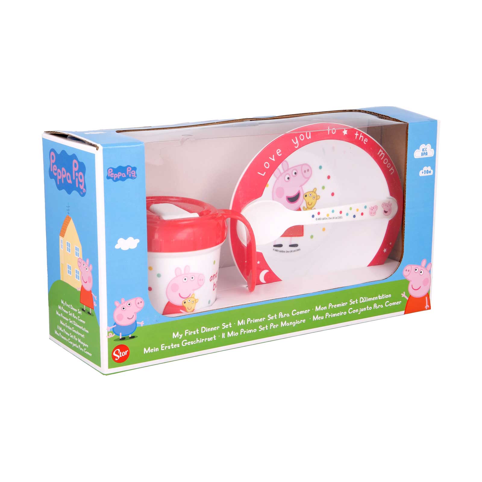 Stor Peppa Pig Babygeschirr Set 3-teilig - A 