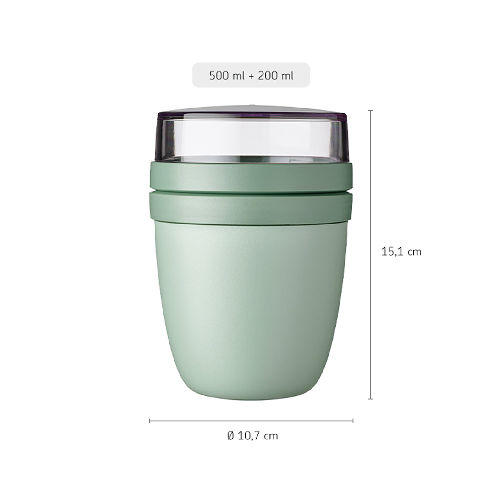 Mepal ELLIPSE Lunchpot 500 + 200 ml Vivid Mauve