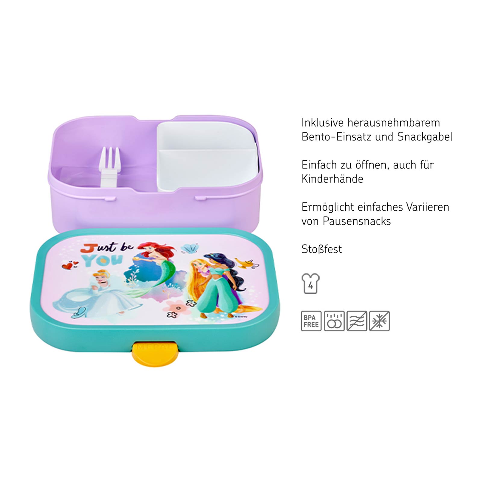 Mepal CAMPUS Brotdose mit Gabel Disney Princess