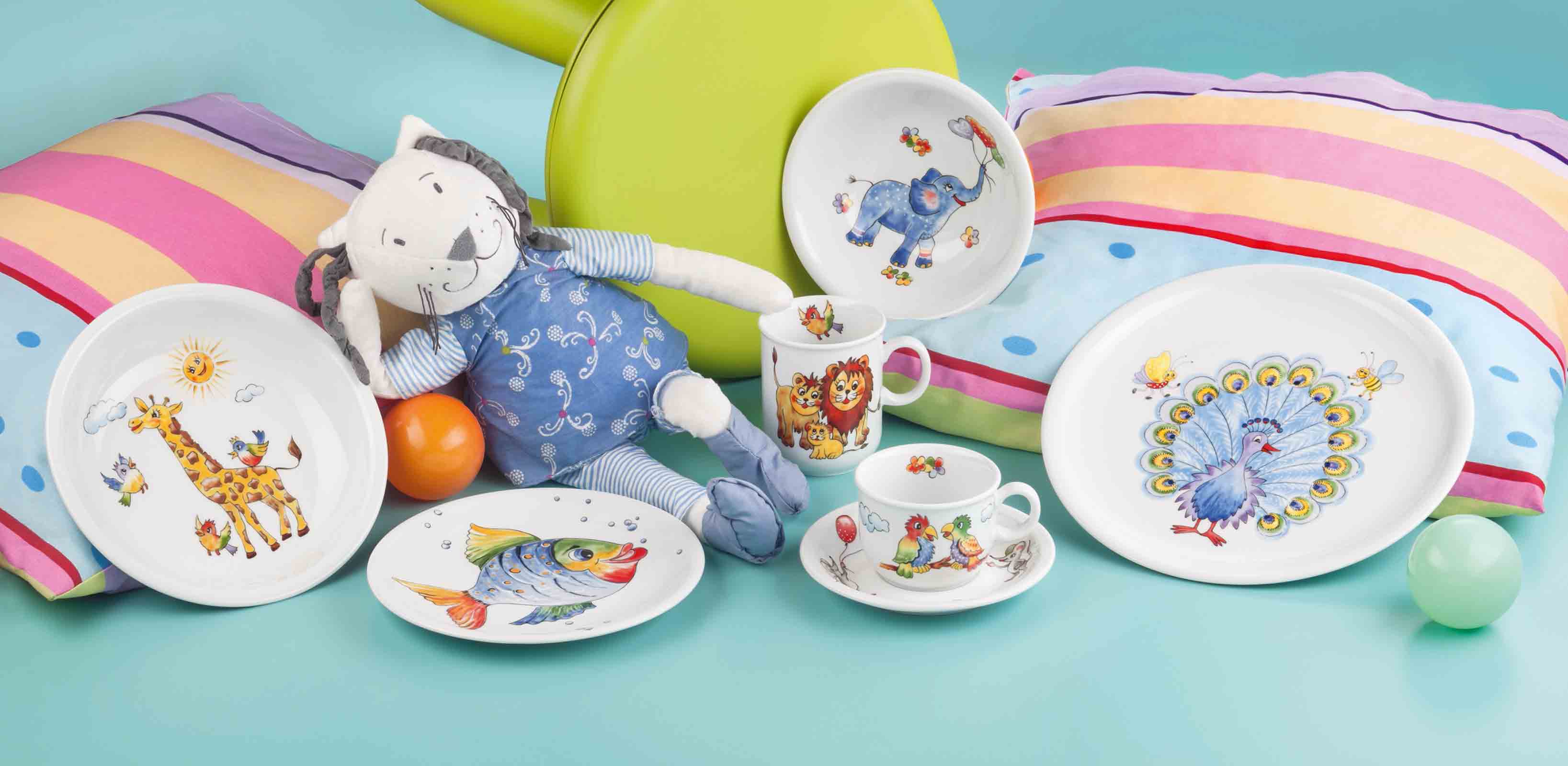 Seltmann Weiden Compact Kindergeschirr Set 5-teilig - Bunte Tierwelt - DS