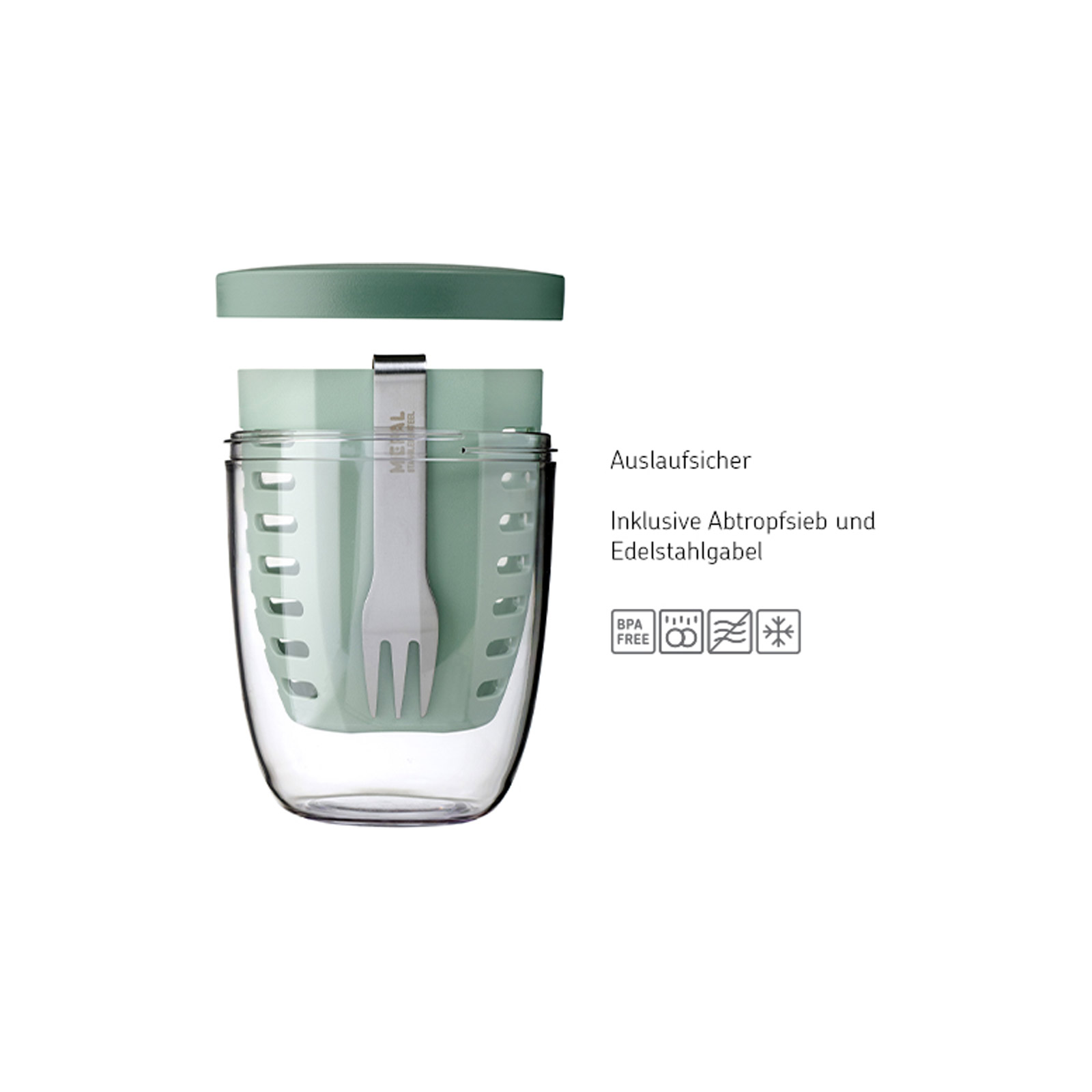 Mepal ELLIPSE Fruitpot weiß 600 ml