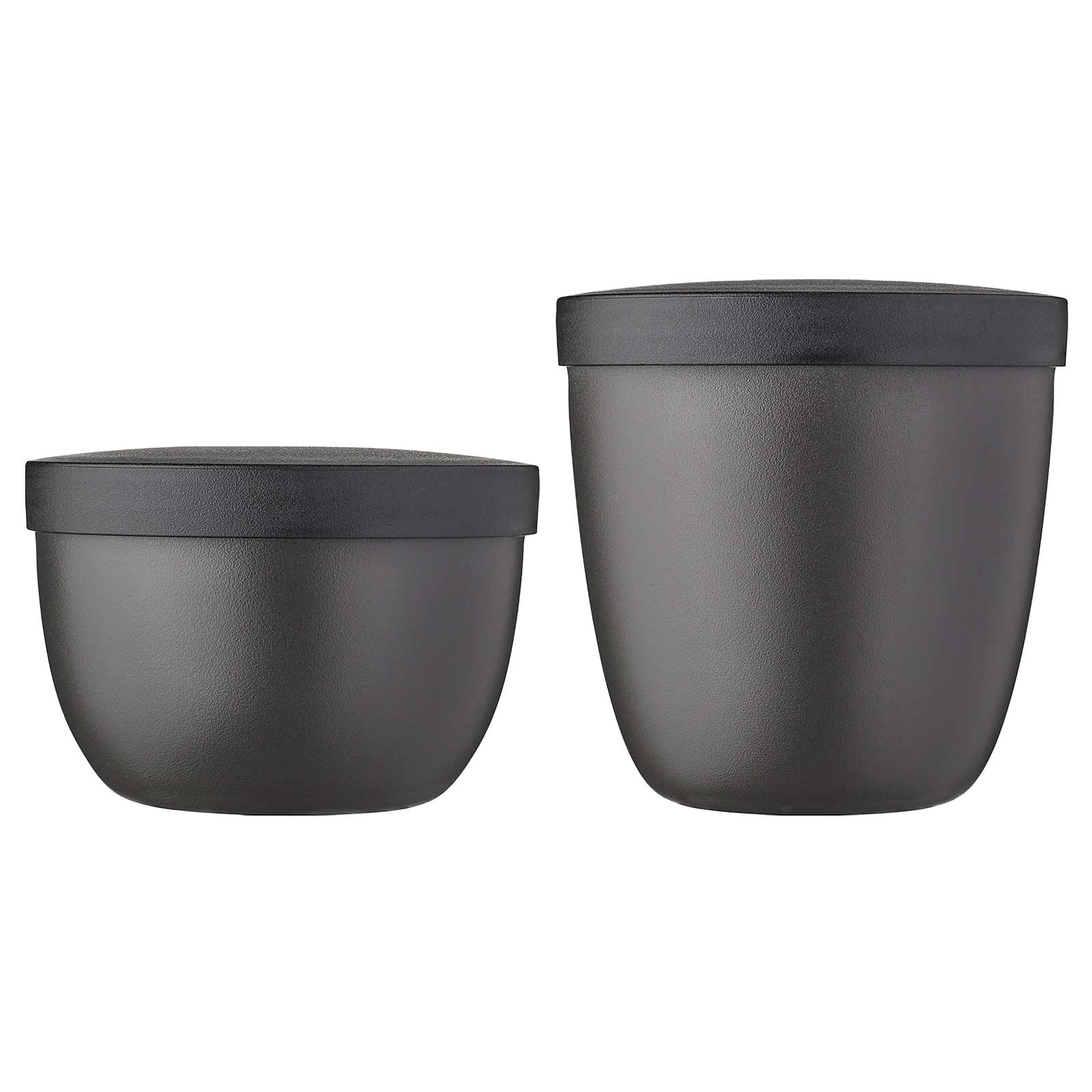 Mepal ELLIPSE Snackpot 350 & 500 ml 2er Set Nordic Black