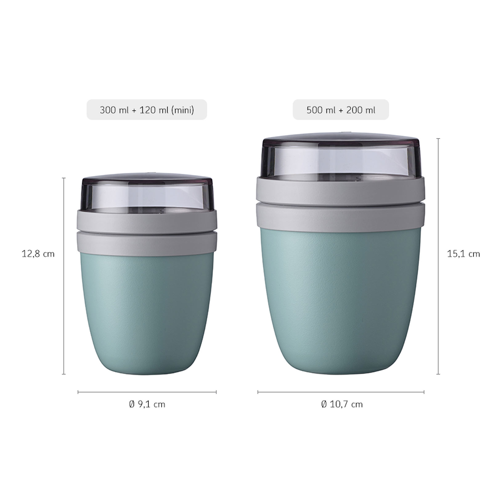 Mepal ELLIPSE Lunchpot Set 2-teilig Vivid Blue