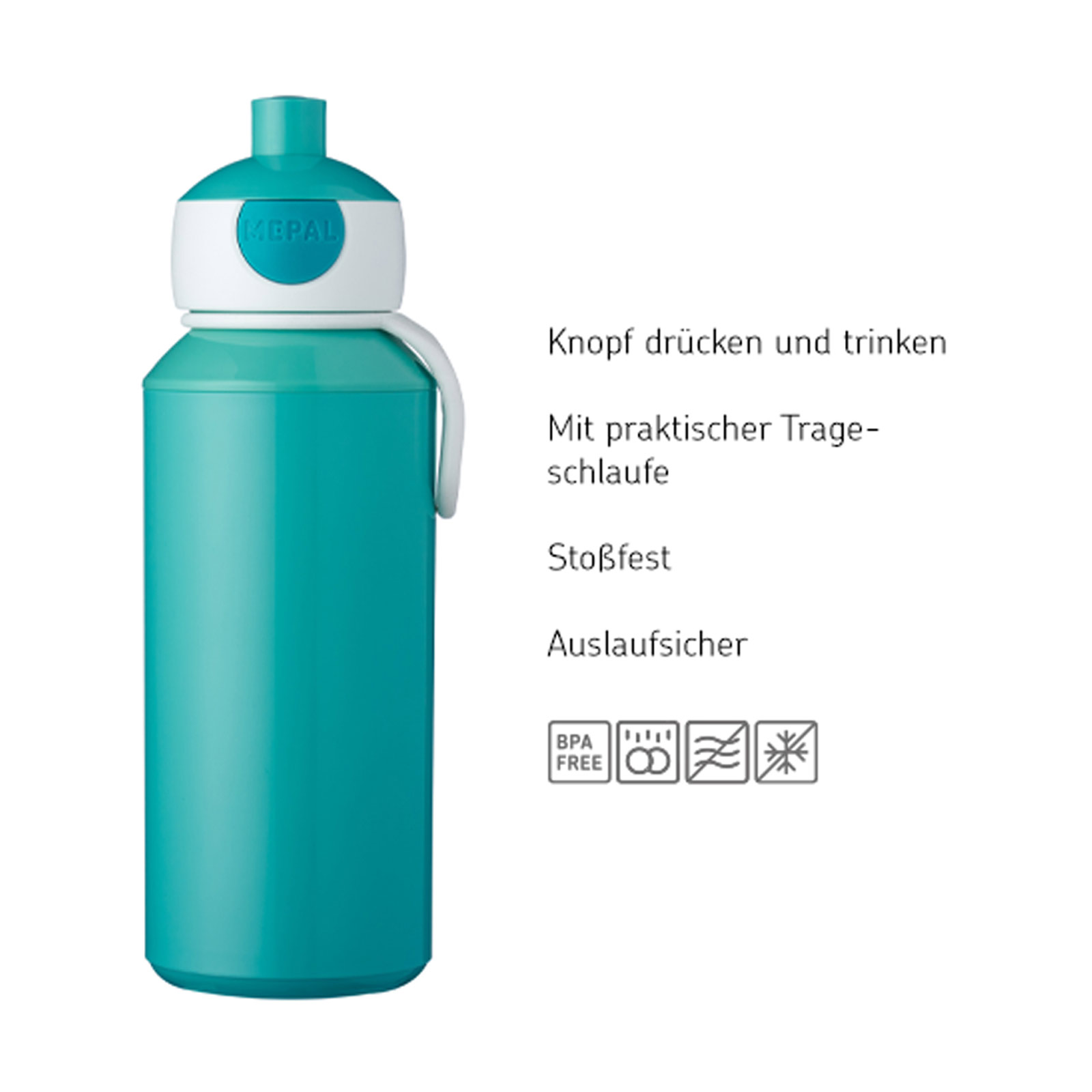 Mepal CAMPUS Trinkflasche Pop-Up 400 ml Stitch