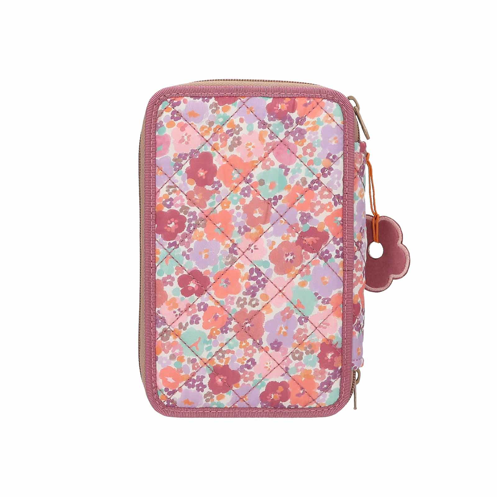 TOPModel 3-Fach Federtasche FLORAL inkl. Stifte