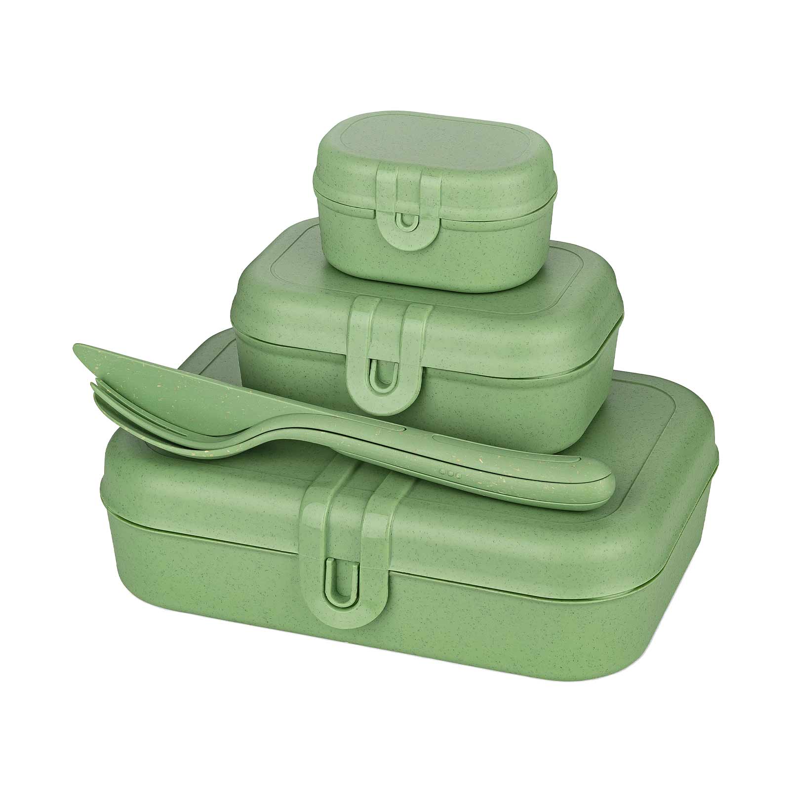 Koziol PASCAL READY Lunchbox-Set nature leaf green - A 