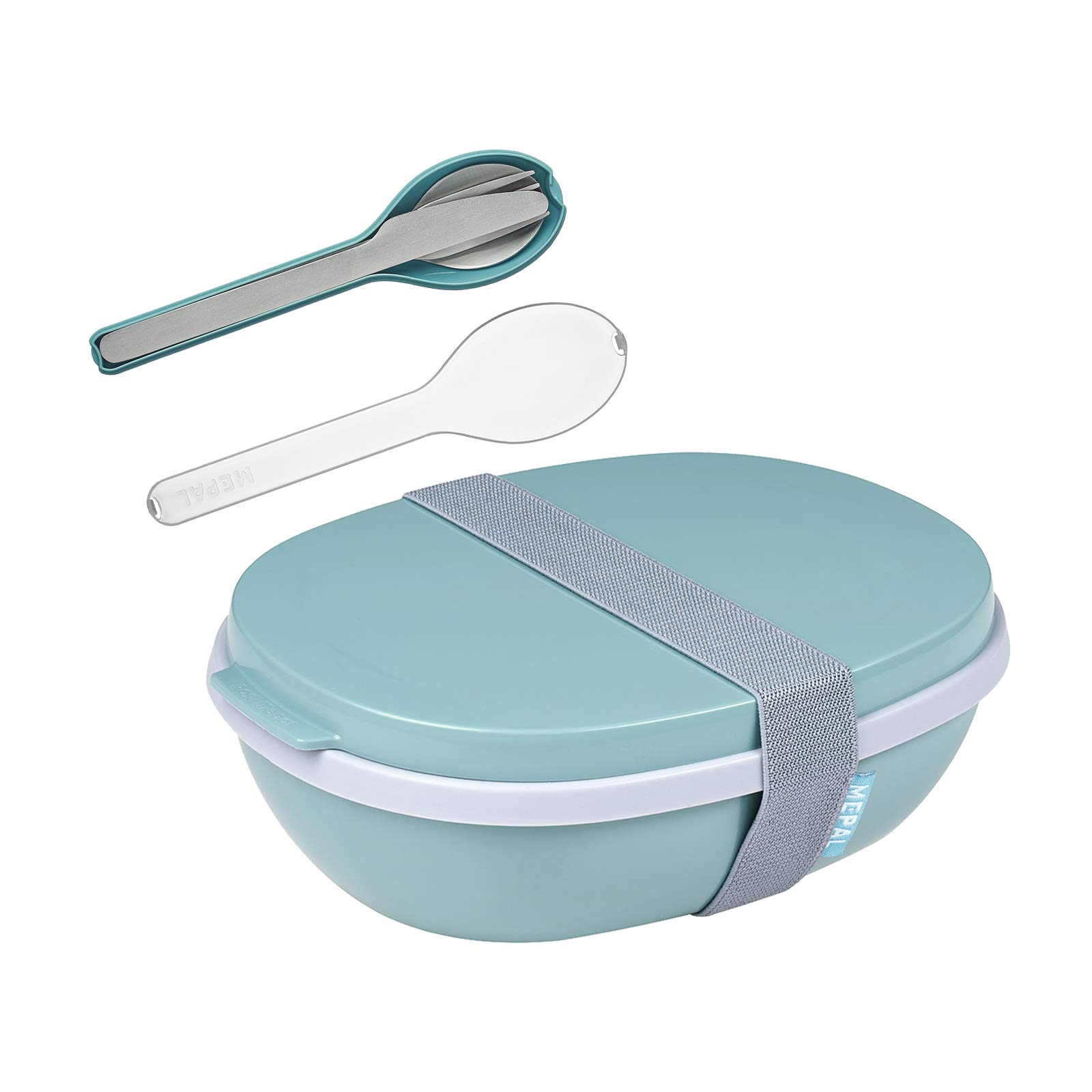 Mepal ELLIPSE Lunchbox Duo mit Besteck Nordic Green