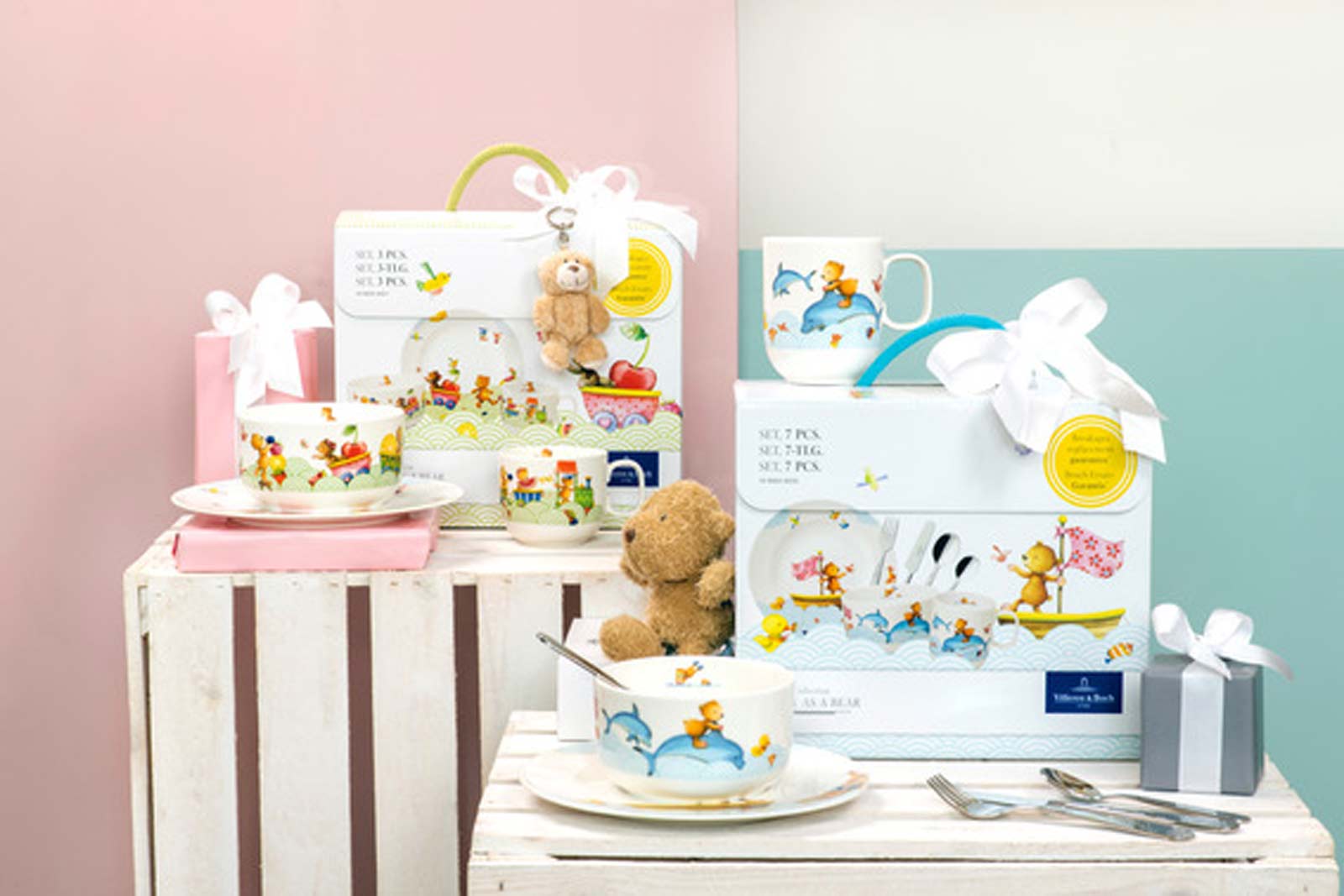 Villeroy & Boch HAPPY AS A BEAR Kindergeschirrset 7-tlg