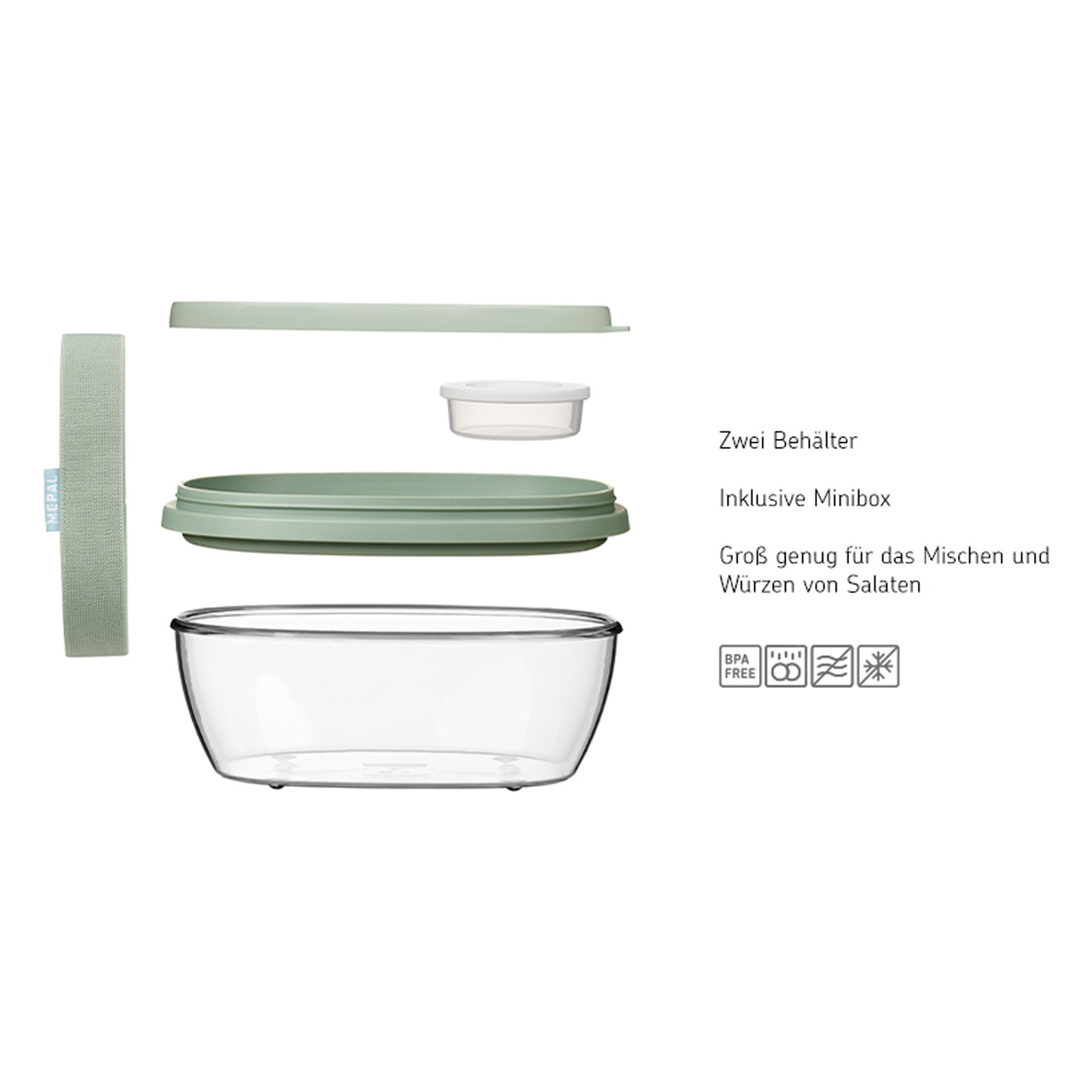 Mepal ELLIPSE Lunchbox Duo Nordic Green