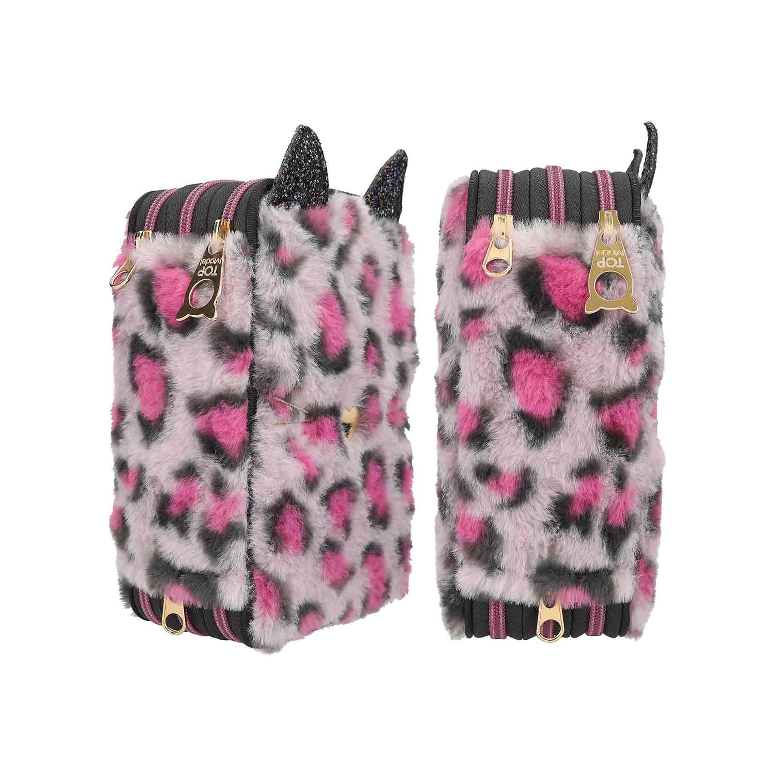 TOPModel 3-Fach Federtasche Leo Fell REBEL KITTY