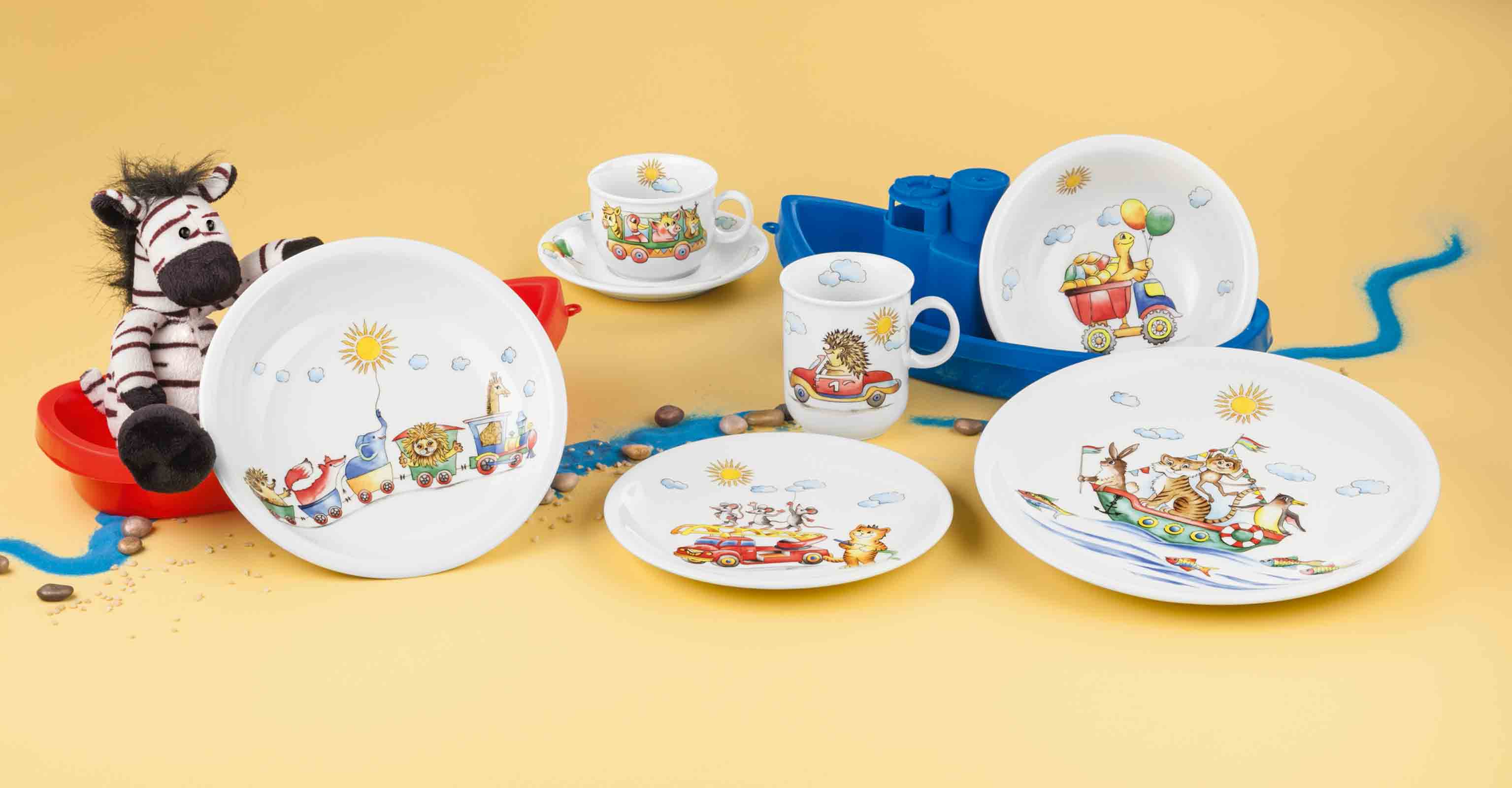 Seltmann Weiden Compact Kindergeschirr Set 5-teilig - Flinke Flitzer - DS