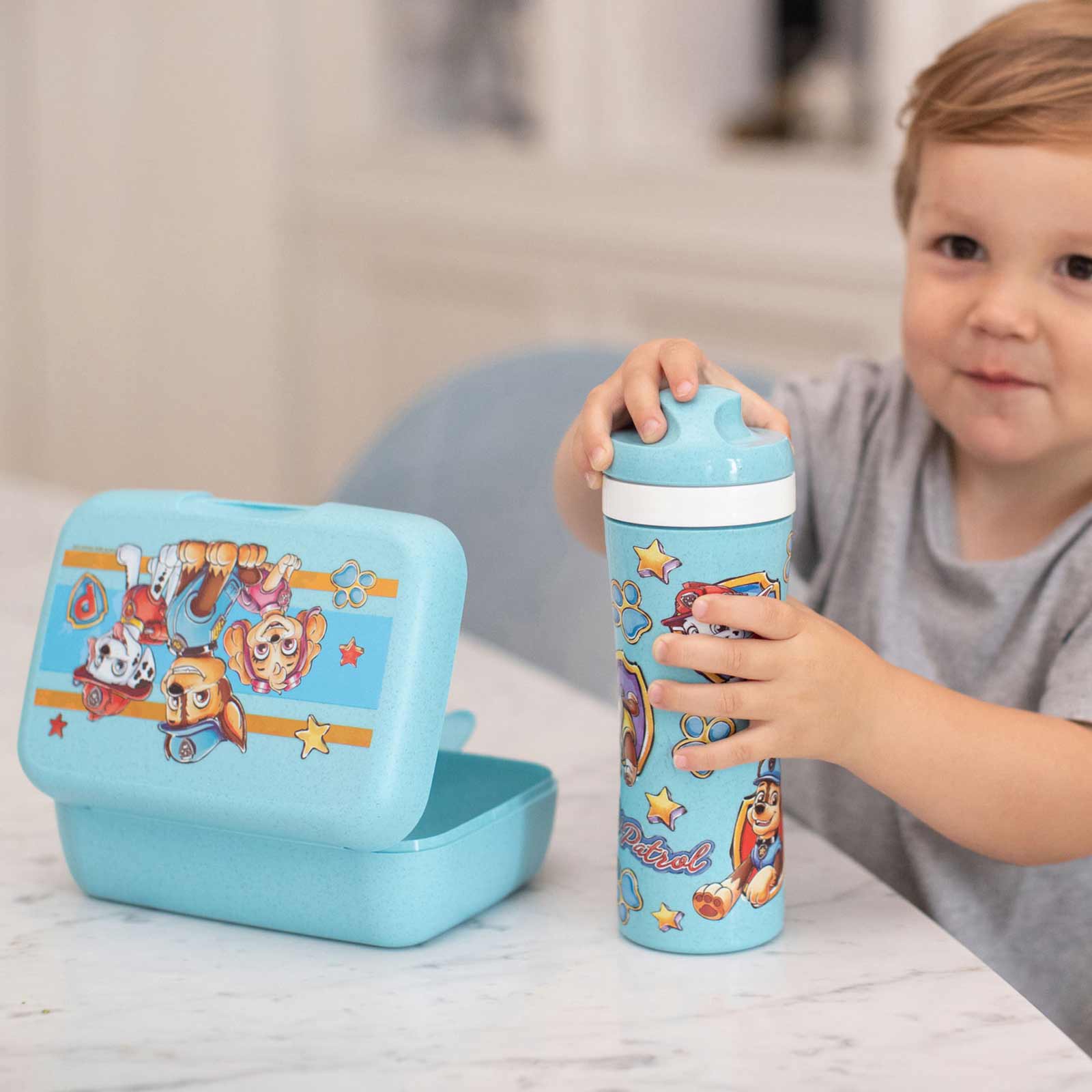 Koziol CANDY Lunchbox mit Trennschale L Paw Patrol organic blue - A 