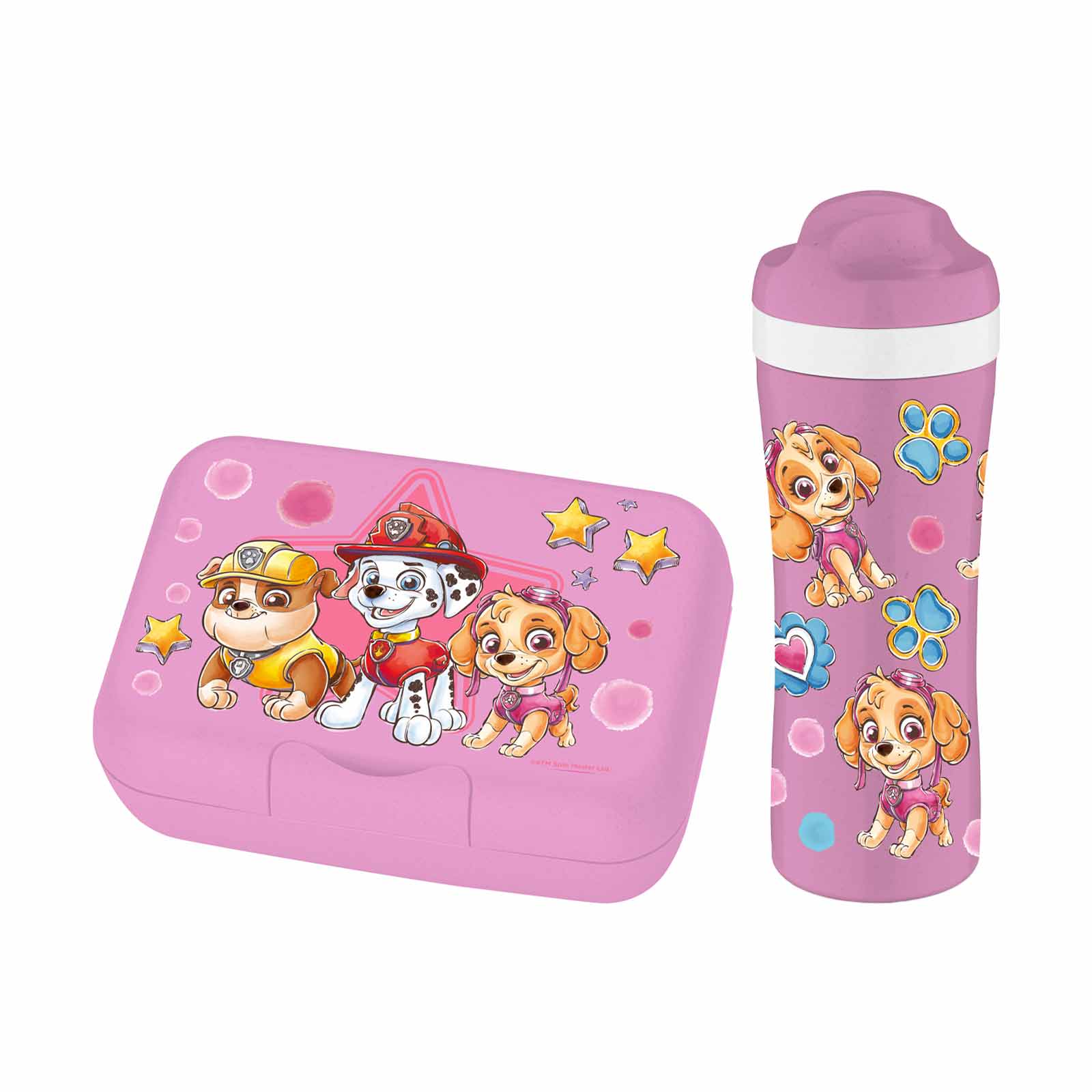 Koziol Lunchset Paw Patrol organic pink 2-tlg. - A 