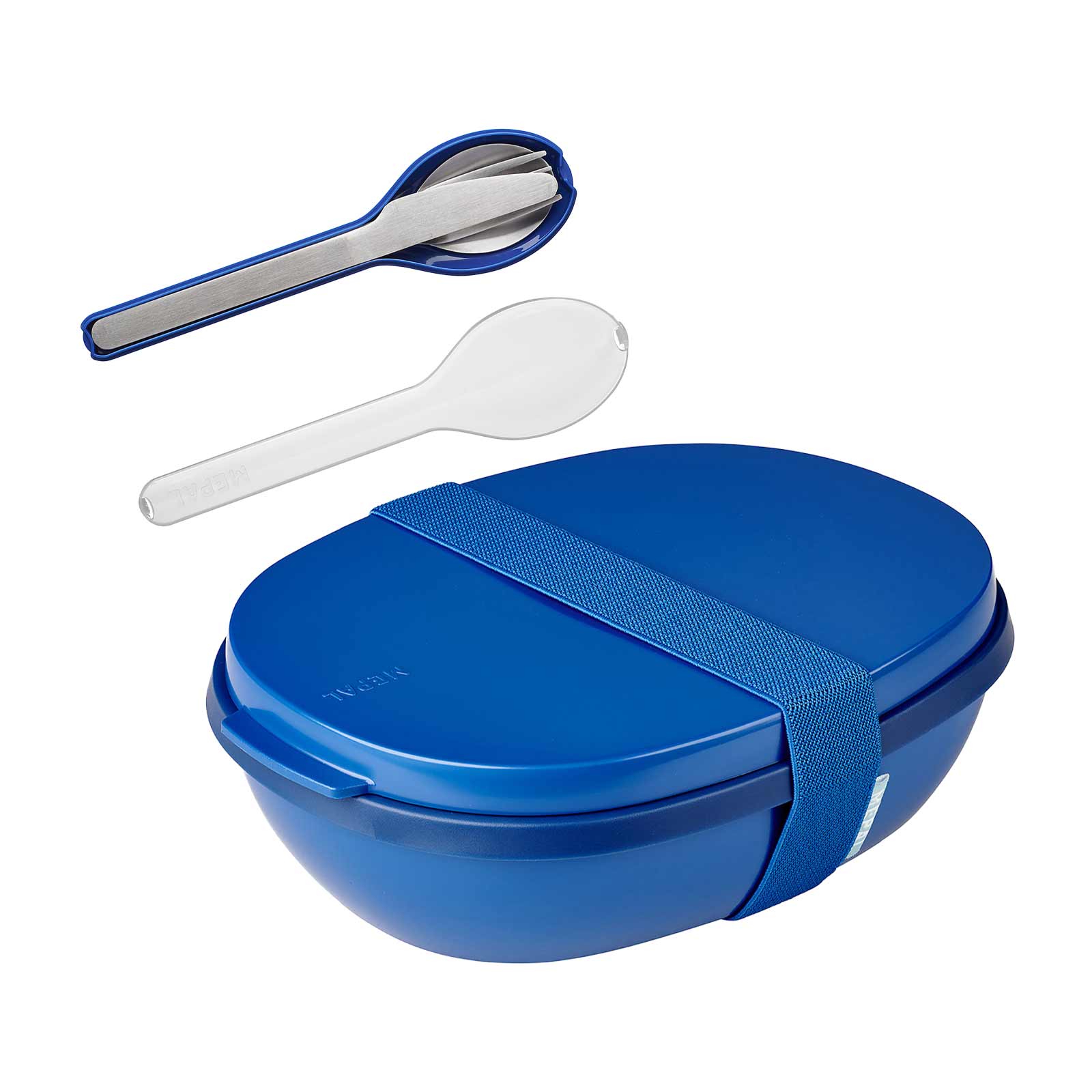 Mepal ELLIPSE Lunchbox Duo mit Besteck Vivid Blue