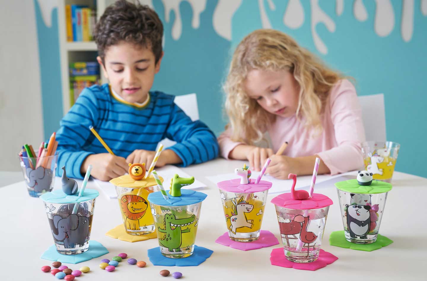 Leonardo BAMBINI 2er Set Kinderbecher 'Löwe' & 'Panda'