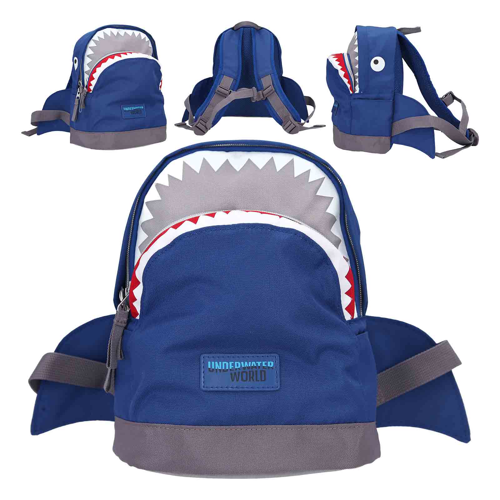 Dino World Rucksack Hai Blau UNDERWATER