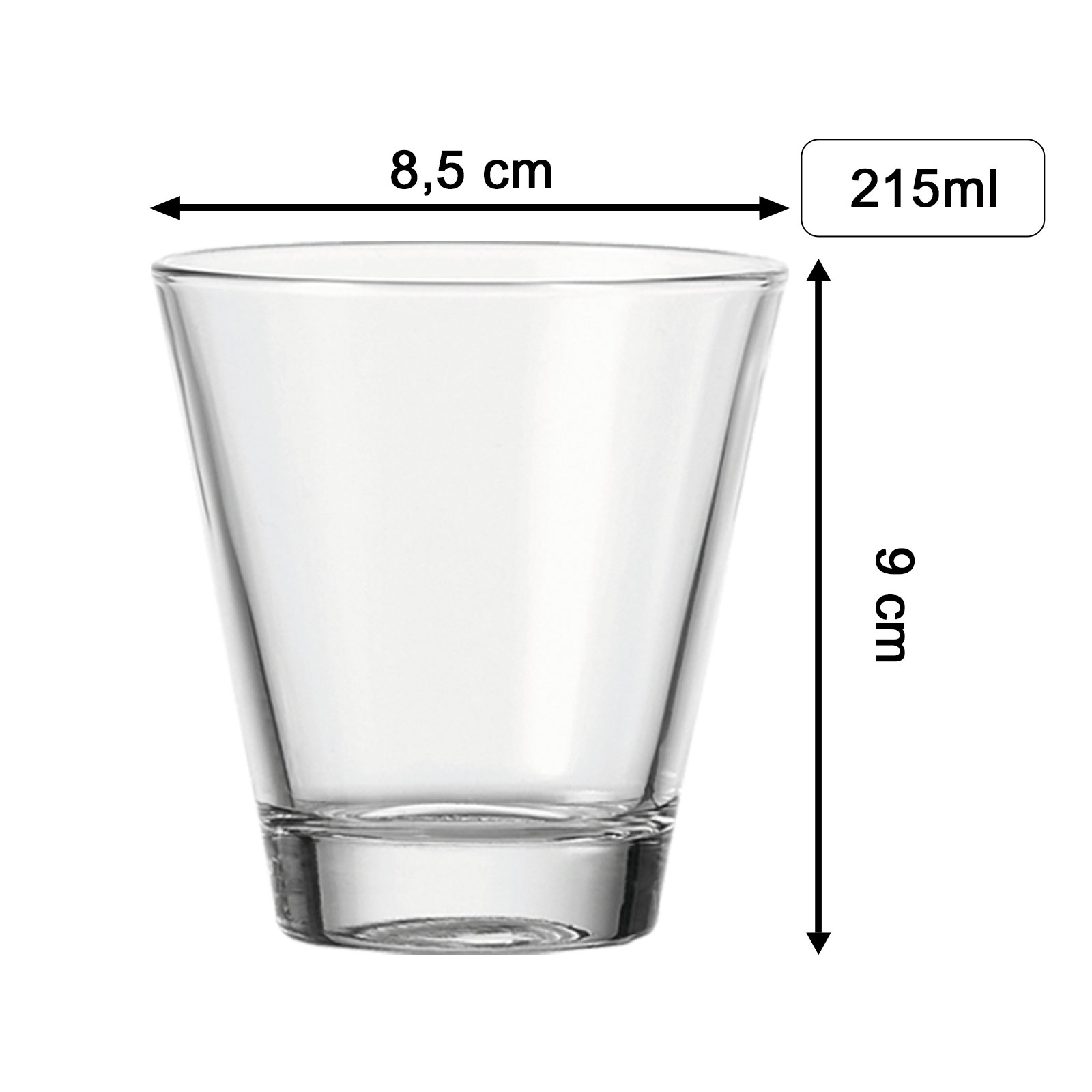Trinkglas mit Gravur 215 ml Trikot