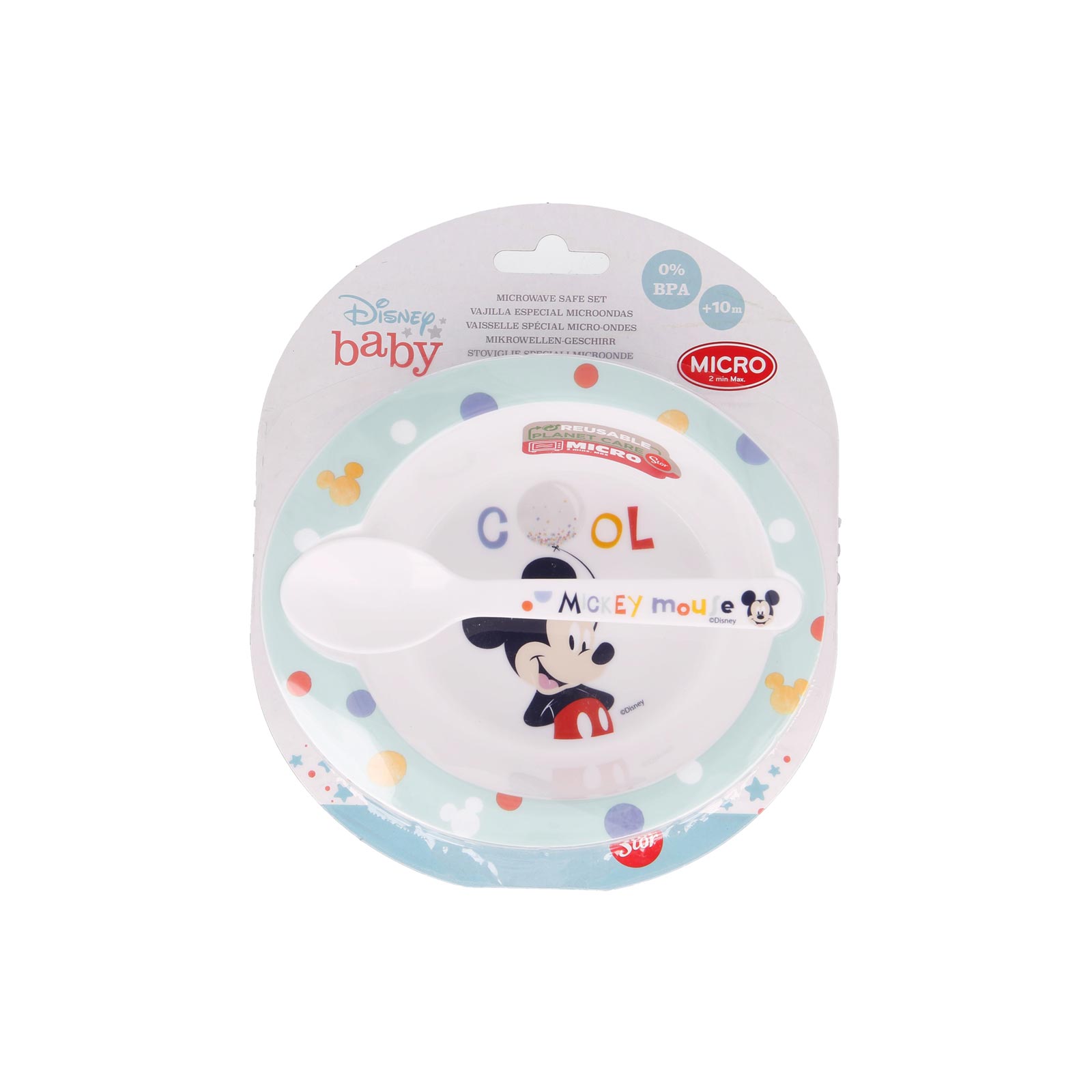 Stor Cool Like Mickey Babygeschirr Set 2-teilig - A 