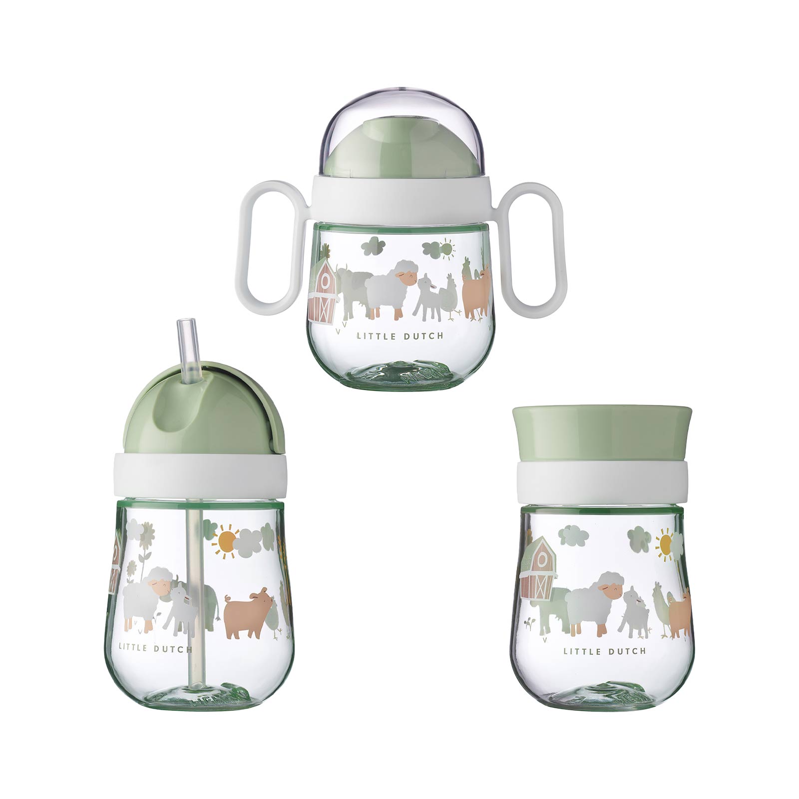 Mepal MIO Trinklernbecher Set 3-teilig Little Farm