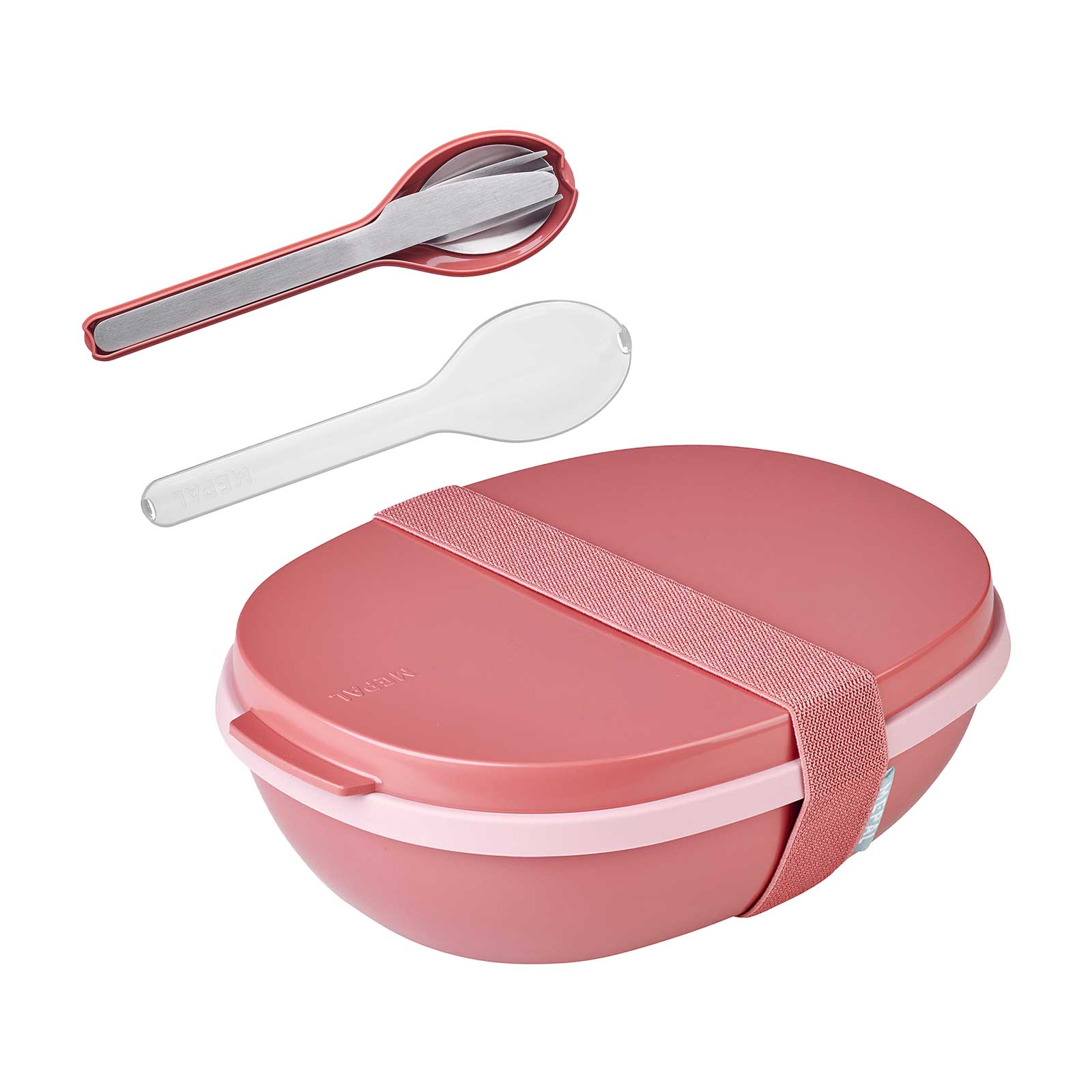 Mepal ELLIPSE Lunchbox Duo mit Besteck Vivid Mauve