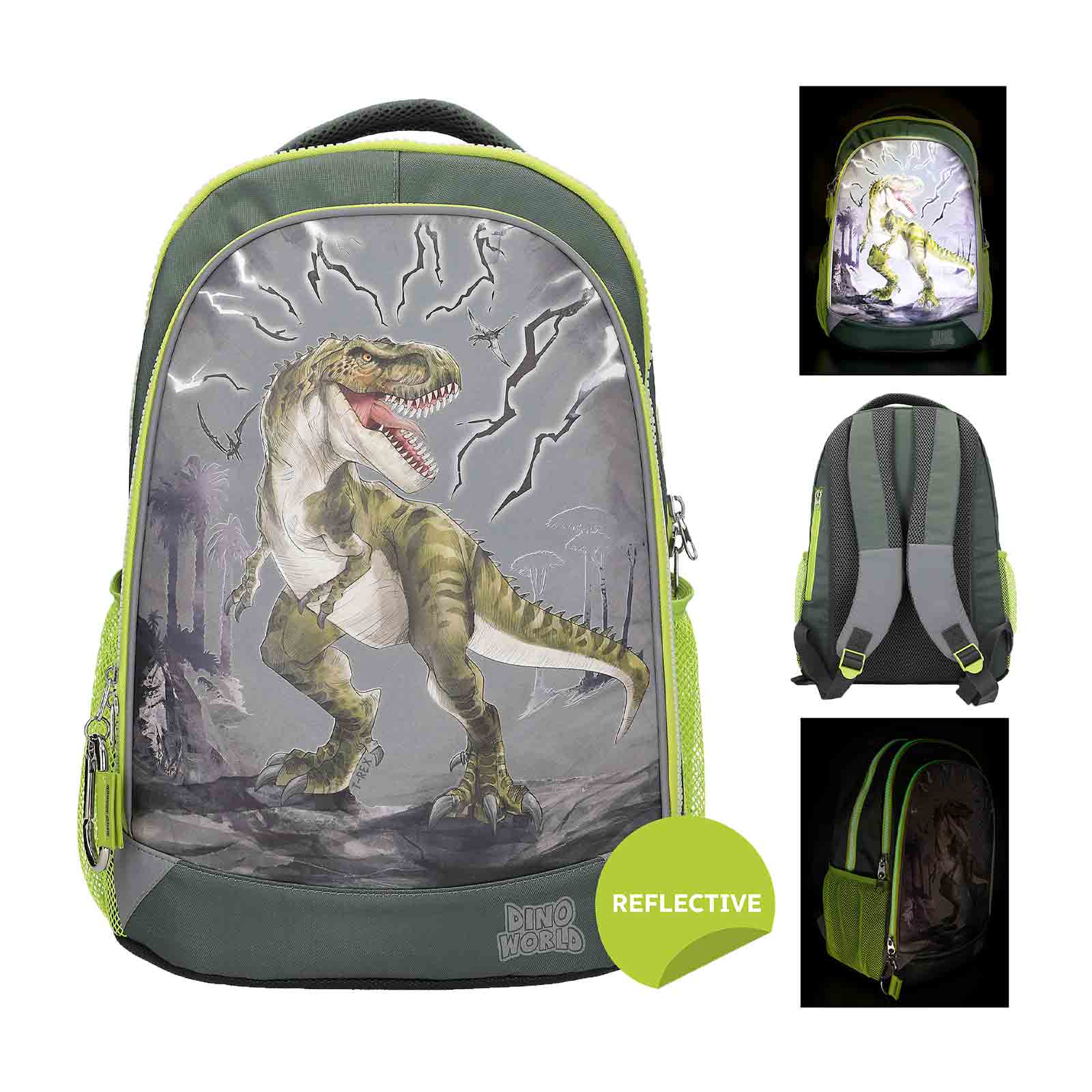 Dino World Schulrucksack Reflector 44 x 33 cm