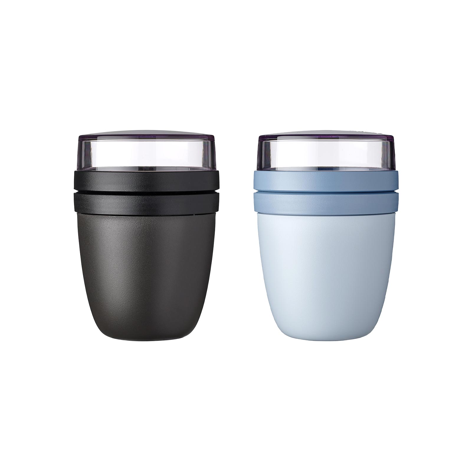 Mepal ELLIPSE Lunchpot 500 + 200 ml Nordic Black & Nordic Blue 2er Set