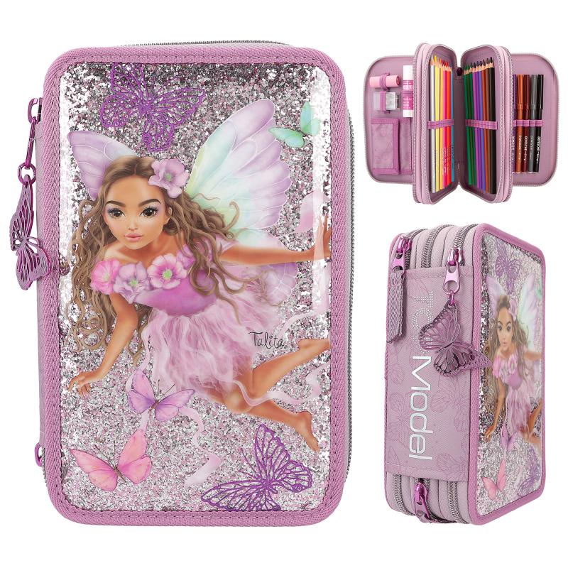 TOPModel 3-Fach Federtasche Fairy Love inkl. Stifte