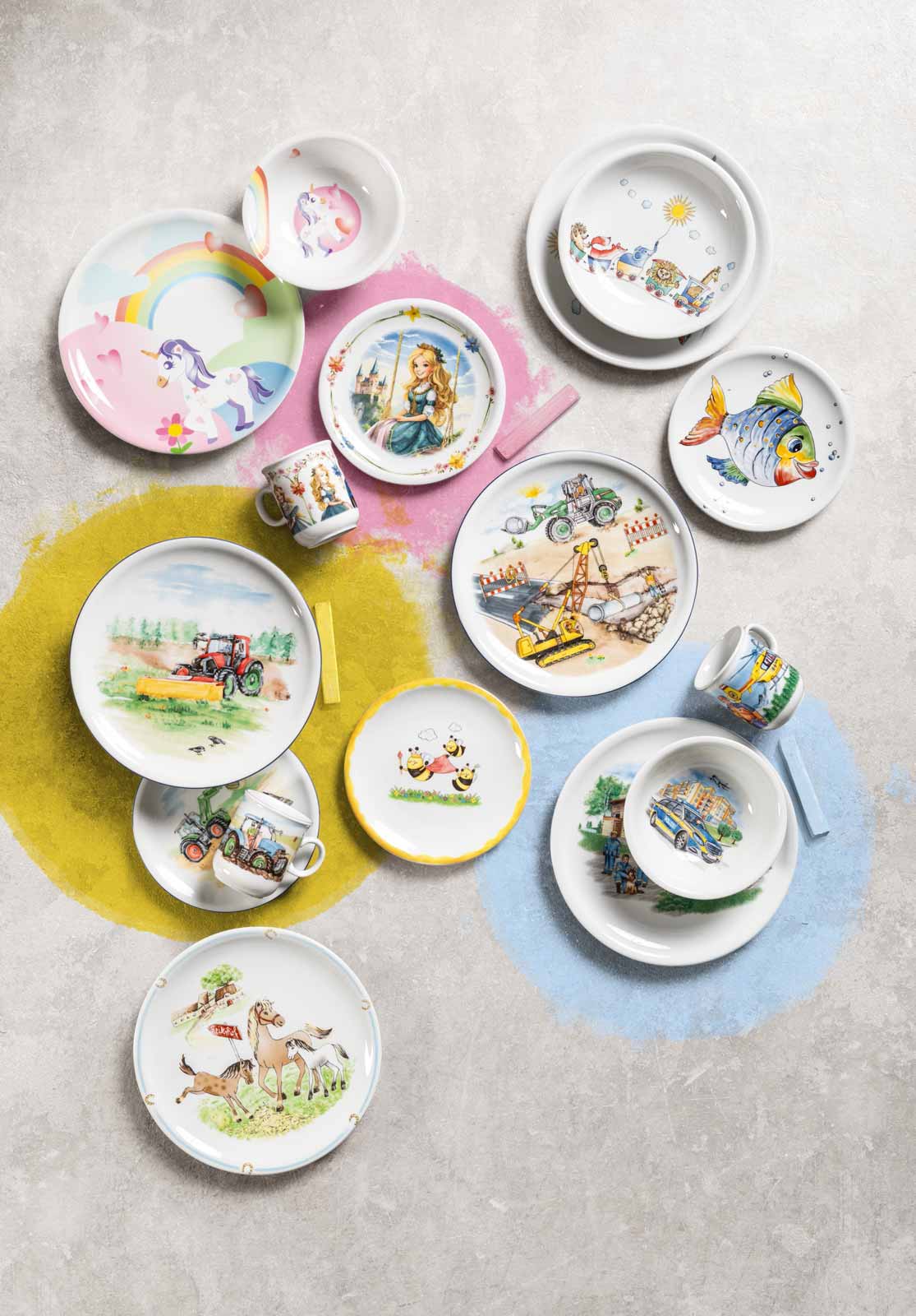 Seltmann Weiden Compact Kindergeschirr Set 5-teilig - Blaulicht - DS