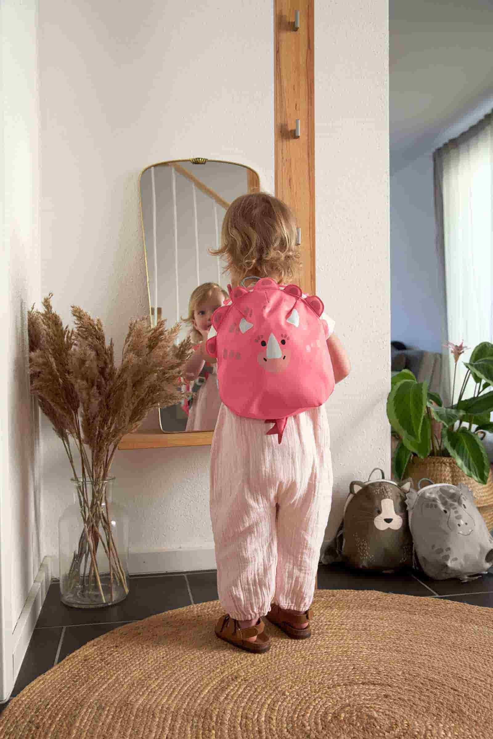 Lässig Kindergartenrucksack About Friends Dinosaurier pink - A 