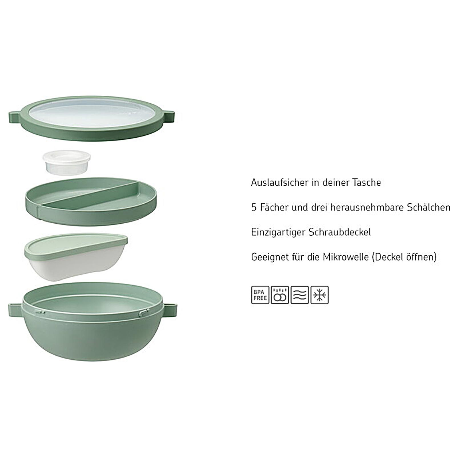 Mepal VITA Bento-Lunchbowl 1,5 l Nordic Blue