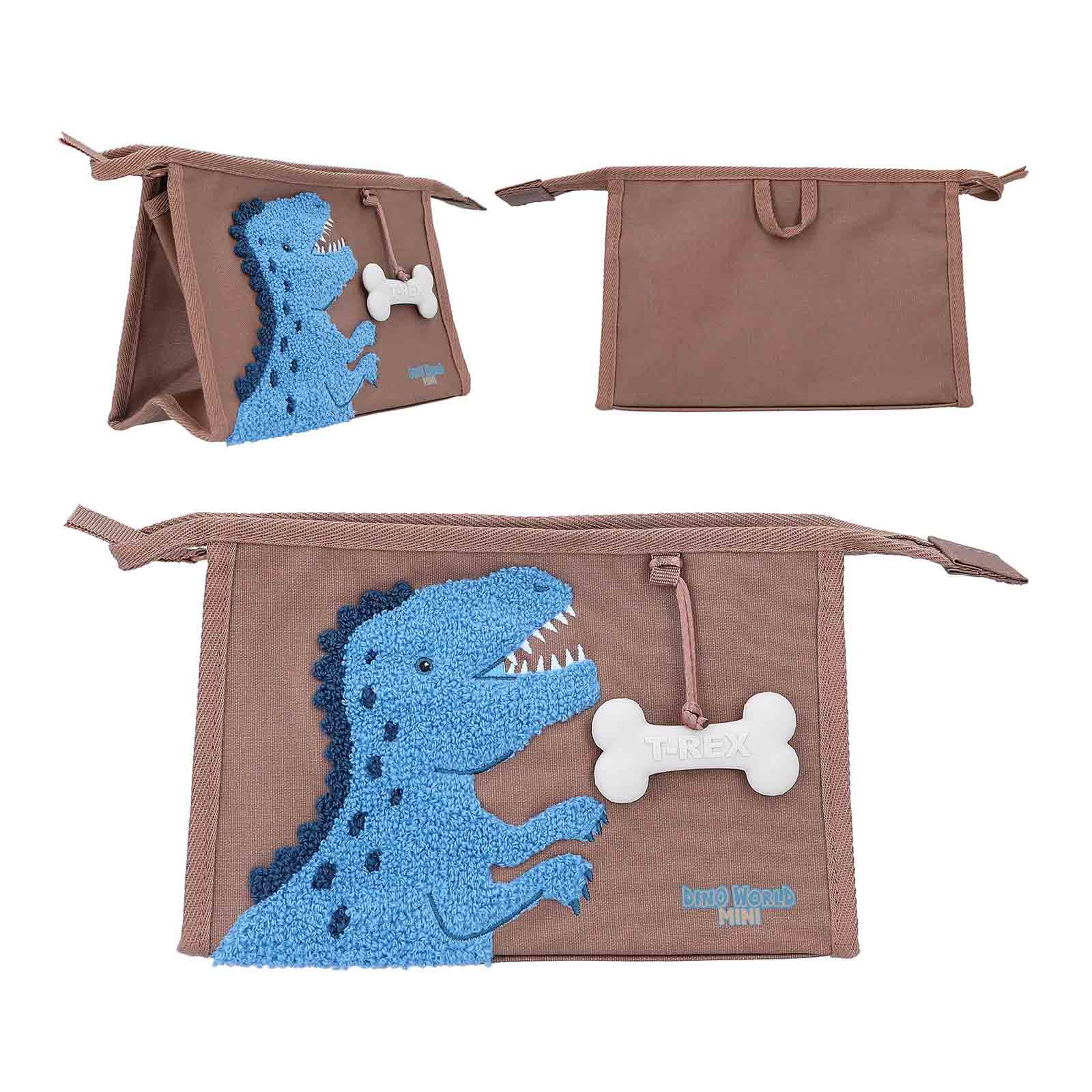 Dino World Waschtasche Dino Mini 15 x 22 cm braun - A 